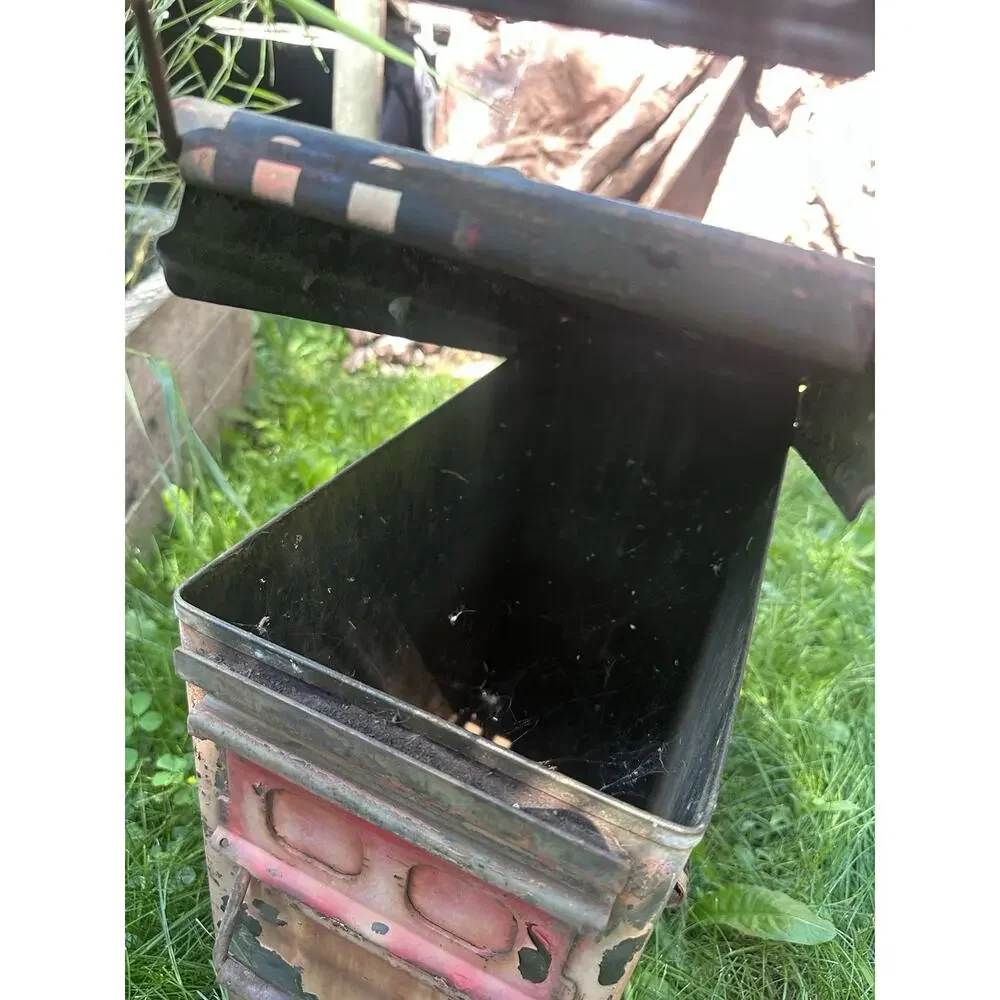 Vintage 1966 Vietnam War 20mm M39 Cannon Ammunition Box Steel Military Storage